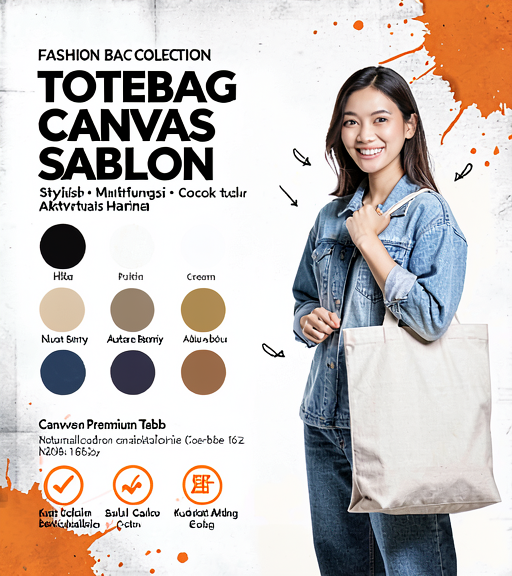 Totebag Canvas Sablon