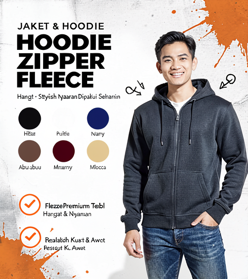 Hoodie Zipper Fleece