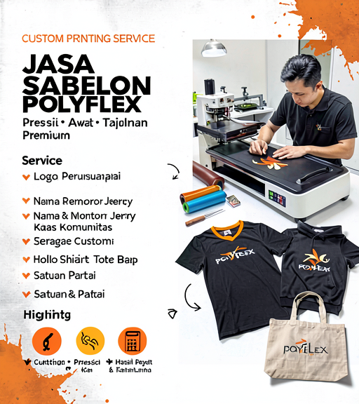 Jasa Sablon Polyflex